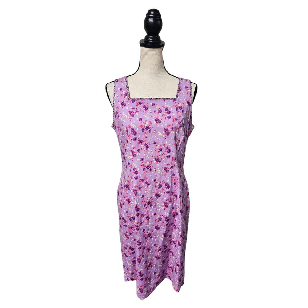 VTG 90 Floral Dress Womens Sz 10 Cottagecore Ditsy Floral Coquette Sheath